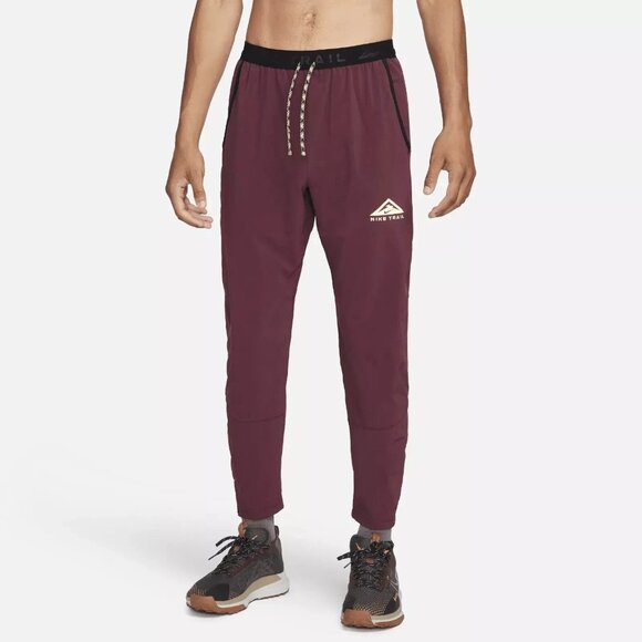Nike Trail Dawn Range Dri-Fit Running Pants Night Maroon Men’s S DX0855-681 NEW - Picture 8 of 11